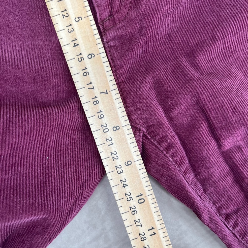 J.Crew Corduroy Pants Women Small 26 Burgundy‎ Stretch Skinny Leg Cotton - Picture 9 of 9